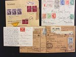 sestava 5 ks celistvosti (2x RECO) z let 1927-43, zajimave, pestre, vysoke frankatury