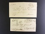 dva skl. sluzebni dopisy z r. 1837 a 1851 se sluzebnimi raz. POSTDIRECTION BRÜNN, dobra kvalita