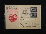 Německo - celistvost do Hradce Králové s pod. raz. FLUG UND LUFTSCHIFF 26.8.39 RHEIN - MAIN + červený kašet DEUTSCHLANDFAHRTEN 1939