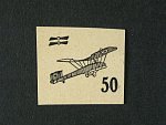 II. emise - ZT přetisku 50h v černé barvě na nažloutlém karton. papíře, zk. Kračmar