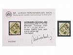 Zn. Mi. č. 15 a, s Rakouským razítkem WIEN 29 - III, 1-3 N.M., atest Ferchenbauer