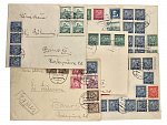 Konvolut předběžných a souběžných dopisů, zajímavé frankatůry..