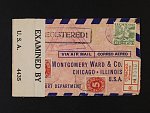 Curacao - let. R-dopis do USA s pod. raz. WILLEMSTAD 8.SEP.42 + přídavný trojúhelníkový let. kašet, cenzurní páska, průch. a přích. raz.