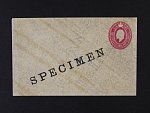 East Africa & Uganda Protectorates - celinová obálka s natištěnou zn. 6c a přetiskem SPECIMEN, zajímavé, vzácné