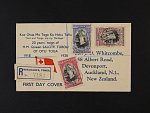 Tonga - R-dopis na Nový Zéland, zajímavá frankatura, pod. raz. NUKUALOFA 12.OCT.38, přích. raz. DEVONPORT 28.OCT.38