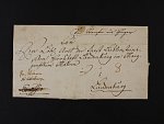 skl. dopis z r.1794 zaslaný přes Vídeň a Mikulov do Břeclavi od hraběte Leopolda Palffyho, reliéfní papírová pečeť na zadní str., zajímavé