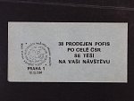 Známkový sešitek ZS27 b) příl. razítko výstavy + s podpisy autorů