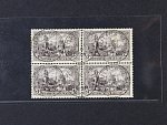 zn. Mi. č. 96 A I ve čtyřbloku s šesti jednokruh. raz. STUTTGART 4.1.1916, ve svislé perforaci natrženo, zajímavé