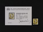 zn. Fe. č. 6 Ia žlutá s nekompl. raz. REVERE 28.12., zk. a atest Ferchenbauer, 650 EUR