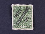 zn. č. 50a) tm. zelená, II.typ, zk. Gilbert