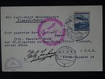 Zeppelinova letecká pošta 1936 - korespondenční lístek 