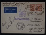Zeppelinova letecká pošta 1931 - korespondenční lístek 