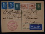 Zeppelinova letecká pošta 1929 - korespondenční lístek 