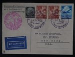 Zeppelinova letecká pošta 1936 - korespondenční lístek 