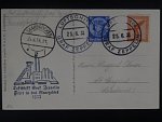 Zeppelinova letecká pošta 1933 - korespondenční lístek 
