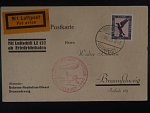 Zeppelinova letecká pošta 1929 - korespondenční lístek 