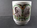 Porcelánový hrnek s portrétem císaře F.J.I. a Wiléma, 1914 - 15