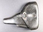 Originální kožené pouzdro na pistoli P38, vyrobeno v roce 1943, značené, orlice, WaA706 gxy - kód výrobce - Gebr. Klinge, Lederwarenfabrik, Dresden- Loebtau.