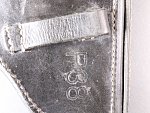 Originální kožené pouzdro na pistoli P38, vyrobeno v roce 1943, značené, orlice, WaA706 gxy - kód výrobce - Gebr. Klinge, Lederwarenfabrik, Dresden- Loebtau.