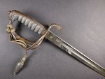 Šavle lehké kavalérie, vz. 1821, značka výrobce, zdobená čepel