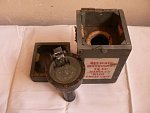 Navigační kompas RAF, raženo Air Ministry, původní  bedna