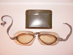Letecké Brýle, používané čs. letci za 1. Republiky i v Bitvě o Francii, + krabička