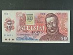 50 Sk/Kčs 1987 s. F 67 kolkovaná, Baj. SK2a
