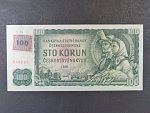 100 Kč 1961 s. G 94 II.vydání, kolkovaná, čitelná nepřelepená série