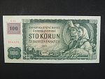 100 Kč 1961 s. G 84 II.vydání, kolkovaná, čitelná nepřelepená série