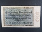 Německo, 100 Rtm 1.11.1923 série A, platná na ČS území, Ro. 159, Ba. D17, dobrá zachovalost