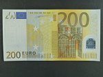 200 Euro 2002 s.N, Rakousko, podpis Willema F. Duisenberga, G011 tiskárna Koninklijke Joh. Enschedé, Holandsko