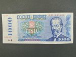 1000 Kčs 1985 s. C 23, sériové čísla blíž u sebe