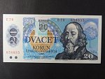 chybotisk - 20 Sk/Kčs 1988 s. E 78, kolkovaná kolkem s posunem ořezu, Ba. SK 1, Pi. 15