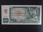 100 Sk/Kčs 1961 s. T 27, kolkovaná, Baj. SK 3b2, Pi. 17