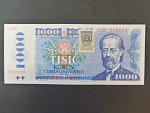 1000 Sk/Kčs 1985 s. C 22, kolkovaná, sériová čísla blíž u sebe, Ba. SK 5, Pi. 19