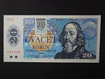 20 Sk/Kčs 1988 s. H 41, kolkovaná, Baj. SK 1, Pi. 15
