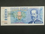 1000 Kč 1985 s. U 45, kolek tištěný, Baj. CZ 3b, Pi. 3