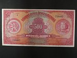 500 Kč 2.5.1929 série F, 1x svisle perf. SPECIMEN