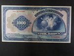 1000 Kč 8.4.1932, serie B, perforace SPECIMEN