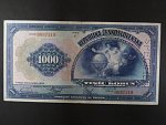 1000 Kč 8.4.1932, serie C, 1x svisle perforace SPECIMEN