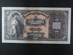 1000 Kč 8.4.1932, serie C, 1x svisle perforace SPECIMEN