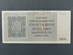 5000 K 24.2.1944 série 21 A, s šikmou perf. SPECIMEN