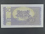50 Kčs 1945 série JU s posunem číslovače dolů