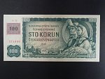 100 Kč 1961 s. R 78, kolek, široký číslovač 1c