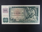 100 Kč 1961 s. X 35 (malá průsvitka) II.vydání, kolek, Baj. CZ 1e, Pi. 1 