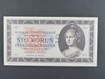100 Kčs 1945 série C 20 perforace 