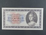 100 Kčs 1945 série C 30 perforace 