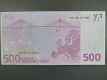 500 Euro 2002 s.X, Německo, podpis Jeana-Clauda Tricheta, R010 tiskárna Bundesdruckerei, Německo