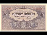 10 Kč 15.4.1919, serie O