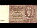 1000 Reichsmark 22.2.1936 serie B, platná na čs. území